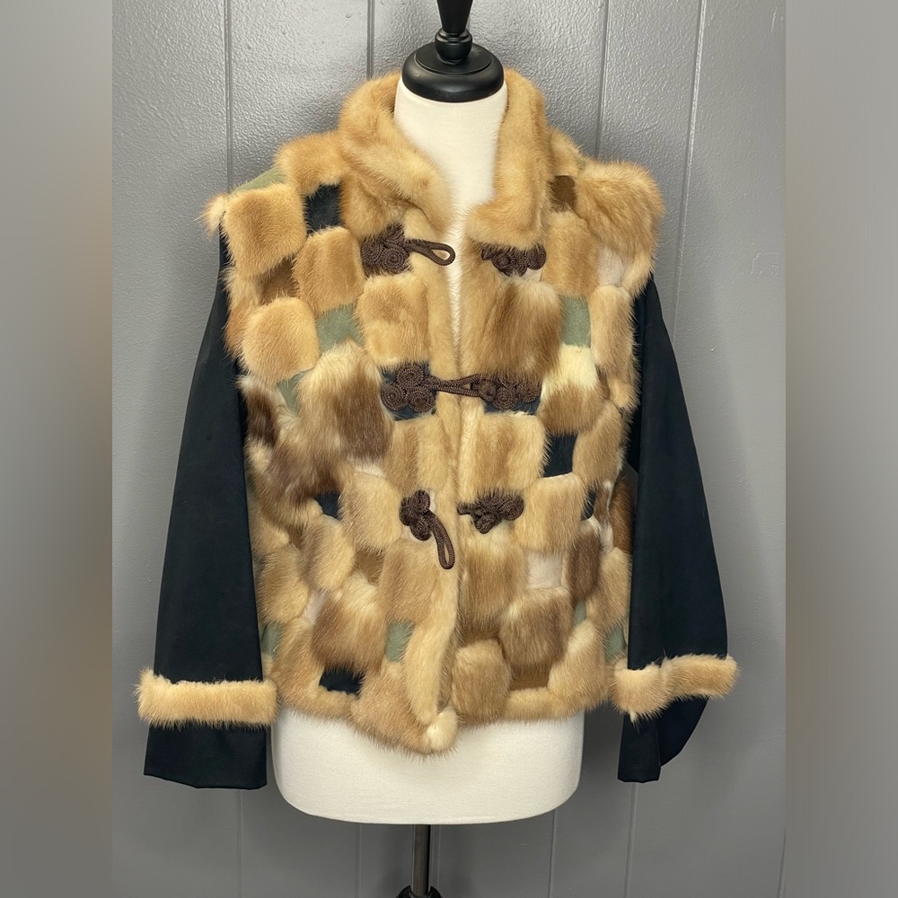 Mink and suede jacket